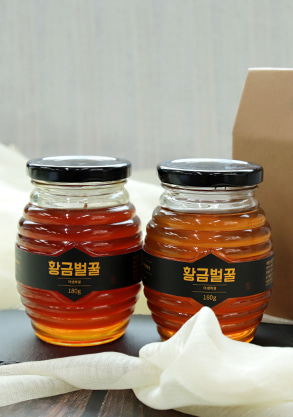 선물세트 천연 황금 벌꿀 야생화꿀 잡화꿀 450g+450g